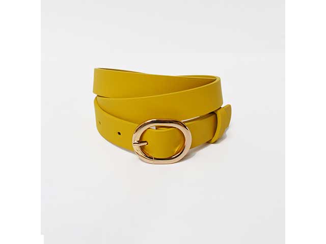 CINTURA 105CM ECOPELLE SENAPE 269739