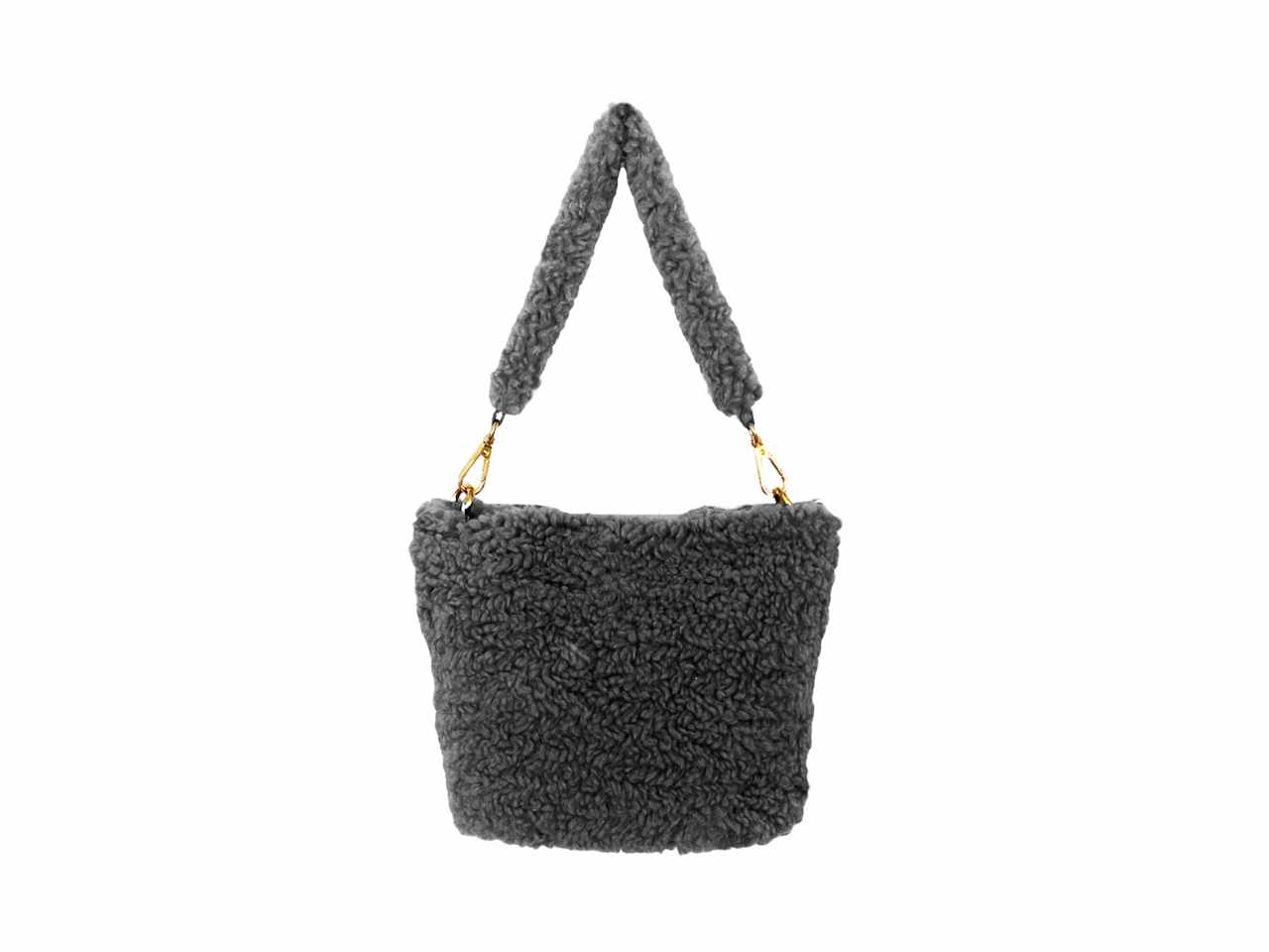 BORSA MANO SPALLA GRIGIA IN ECO 277449$
