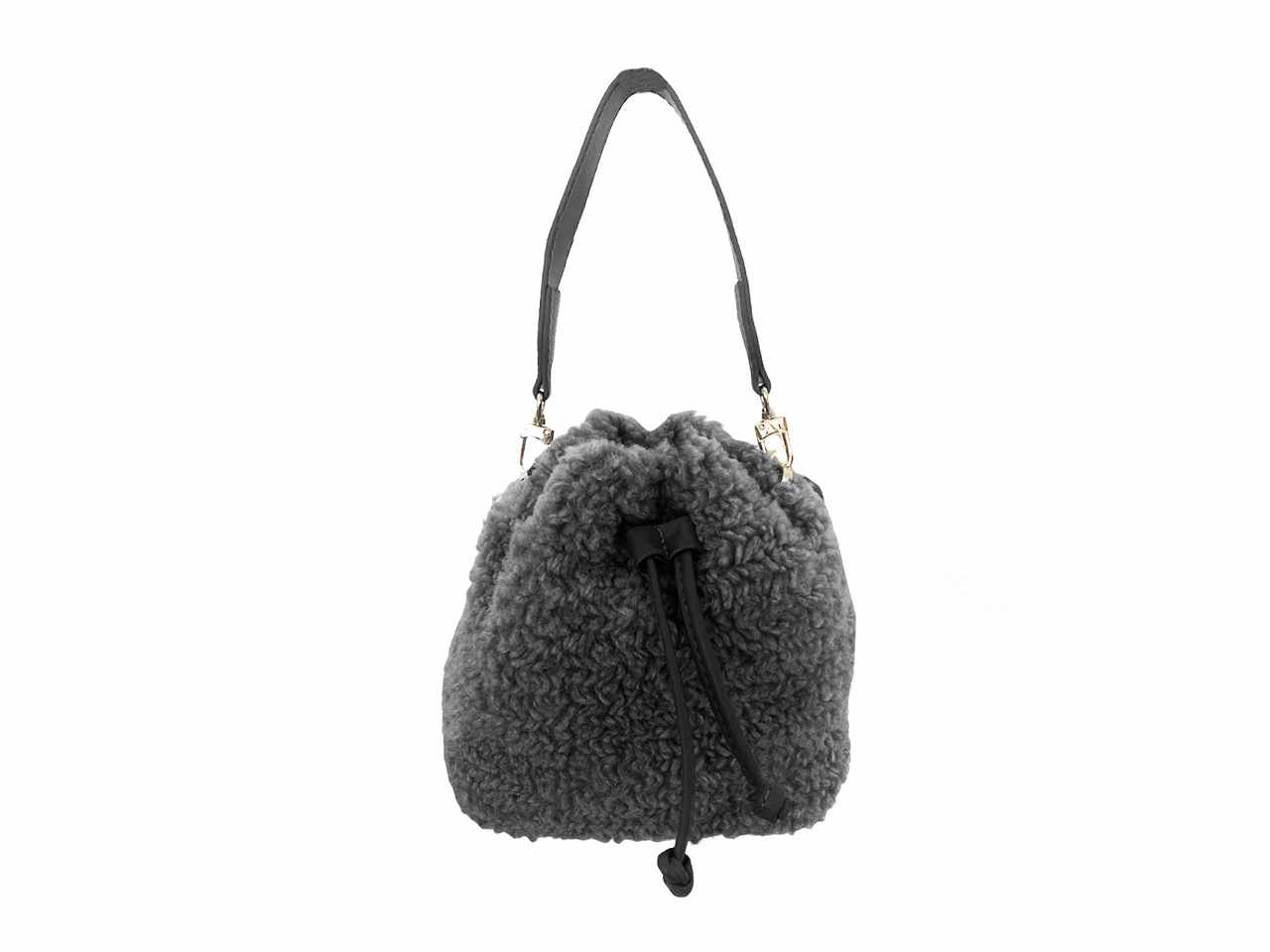 BORSA SACCHETTO GRIGIA IN ECOPE 277453$