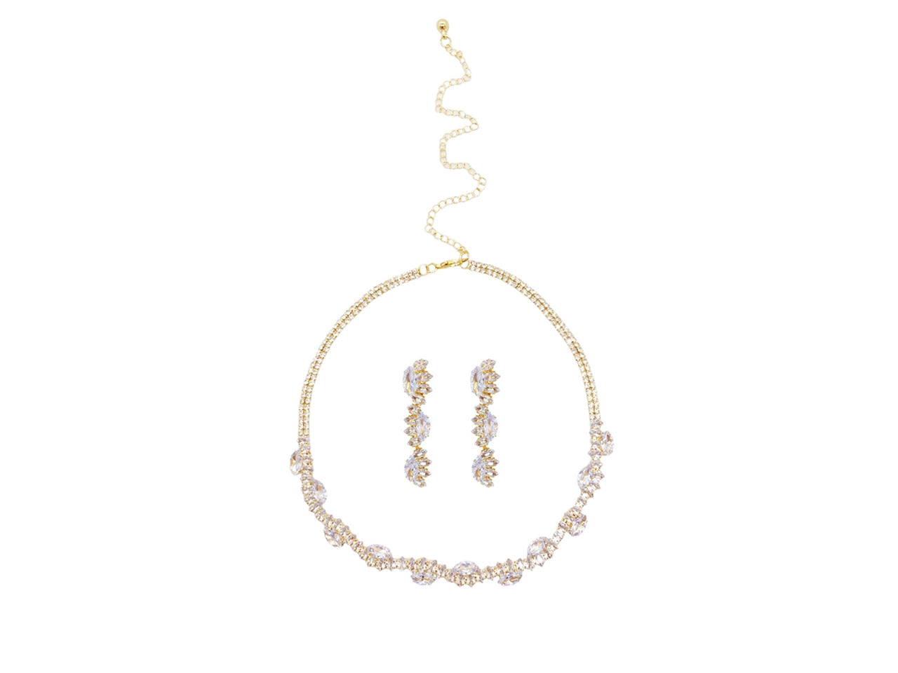 COLLANA ORECC. ONDA STRASS ORO 278926