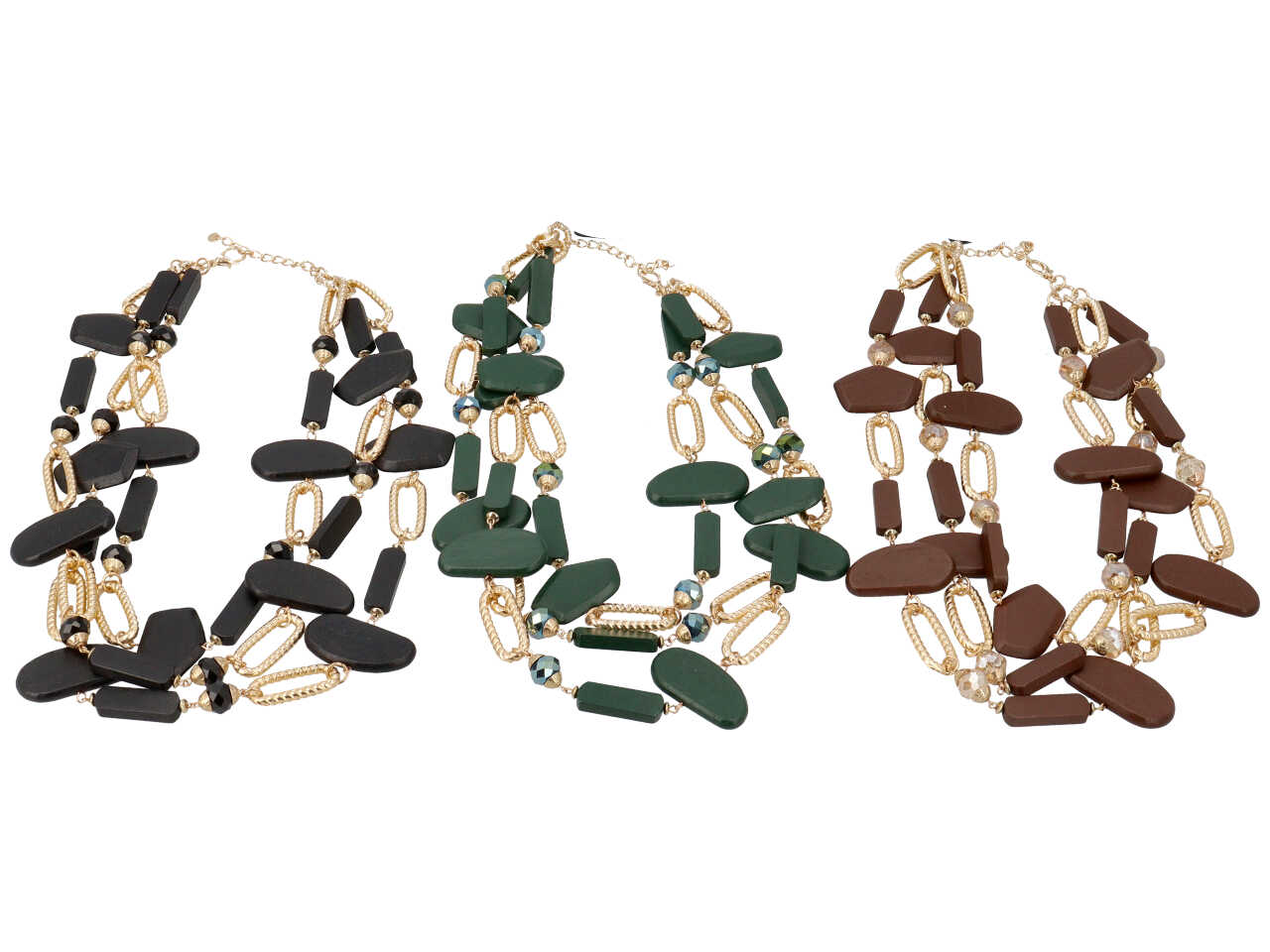 COLLANA CORTA 3 FILI CON ELEME 281384