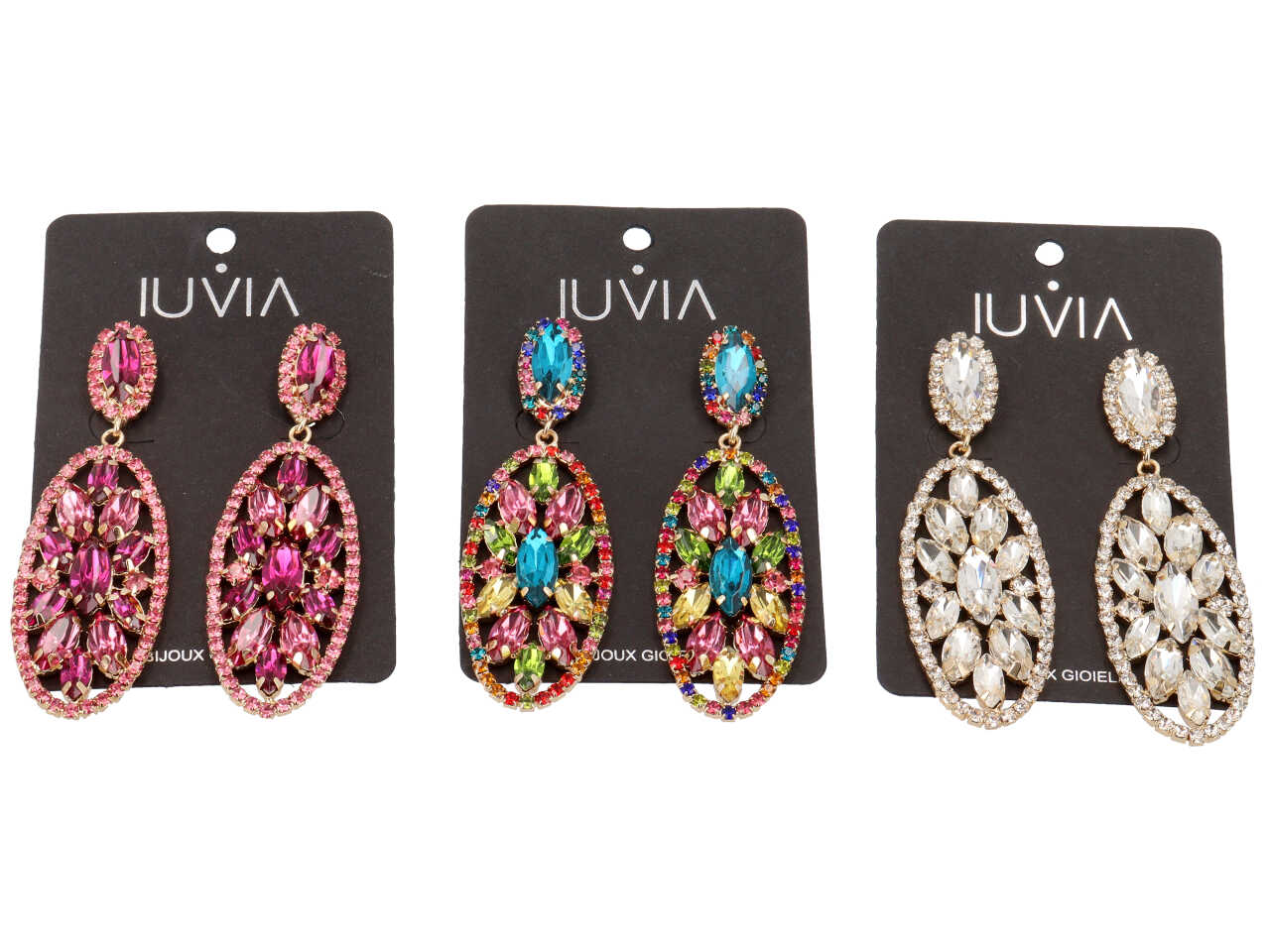 ORECCHINI PENDENTE OVALE PIETRE 283958