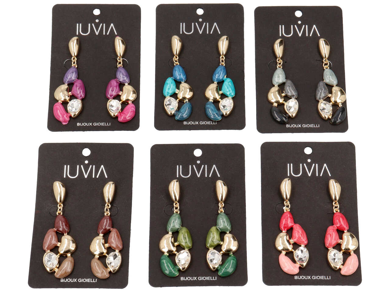 ORECCHINI CON GOCCE SMALTATE 284352