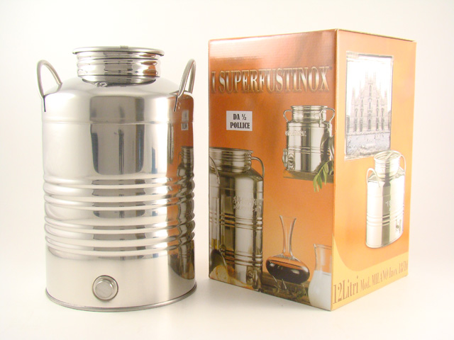FUSTINI ACC.INOX 12LT BL PRED RUB.ALTO
