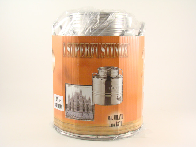 FUSTINO ACC.INOX 20LT BL C/PRED RUB.ALTO C 61 FUSTINO ACC.INOX 20LT BL C/PRED RUB.ALTO C 61