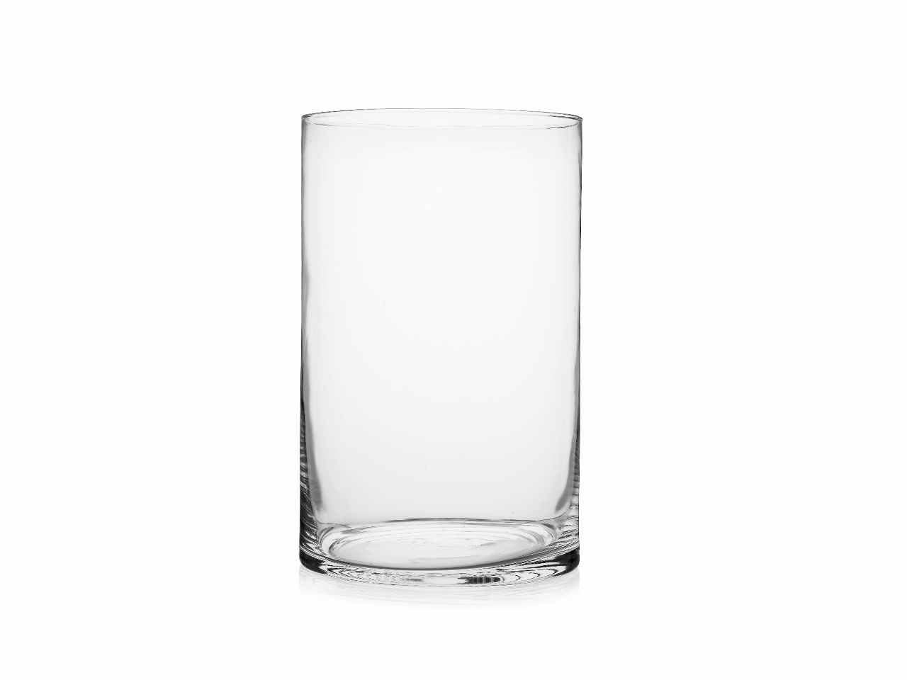 VETRO VASO CILINDRO H40cmxD25cm
