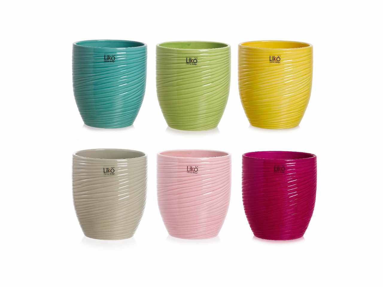 CACHE POT D.13XH.14CM COLORI CR123/13AS CACHE POT D.13XH.14CM COLORI CR123/13AS
