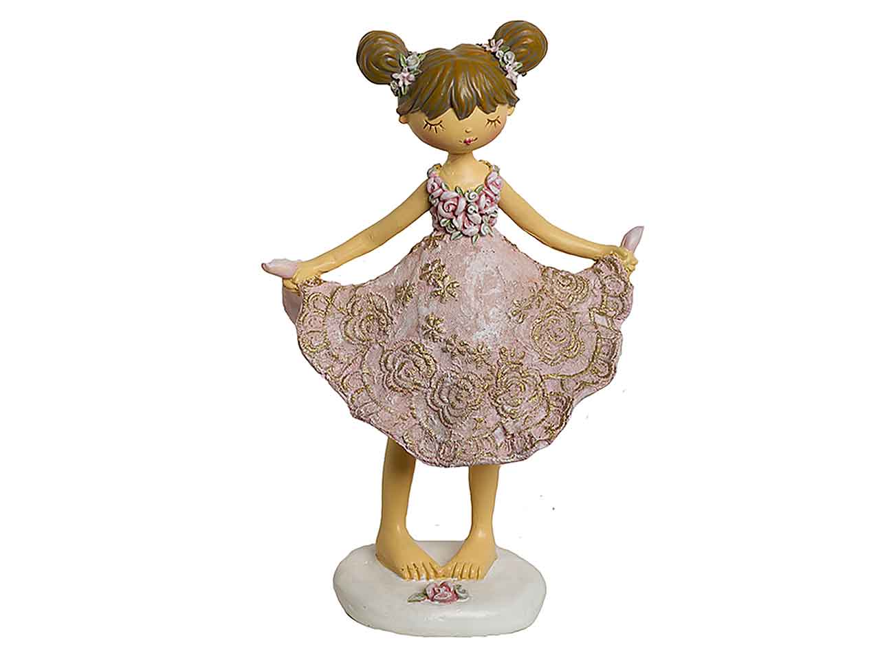 BIMBA C/VESTITO ROSA H16cm TB1542b