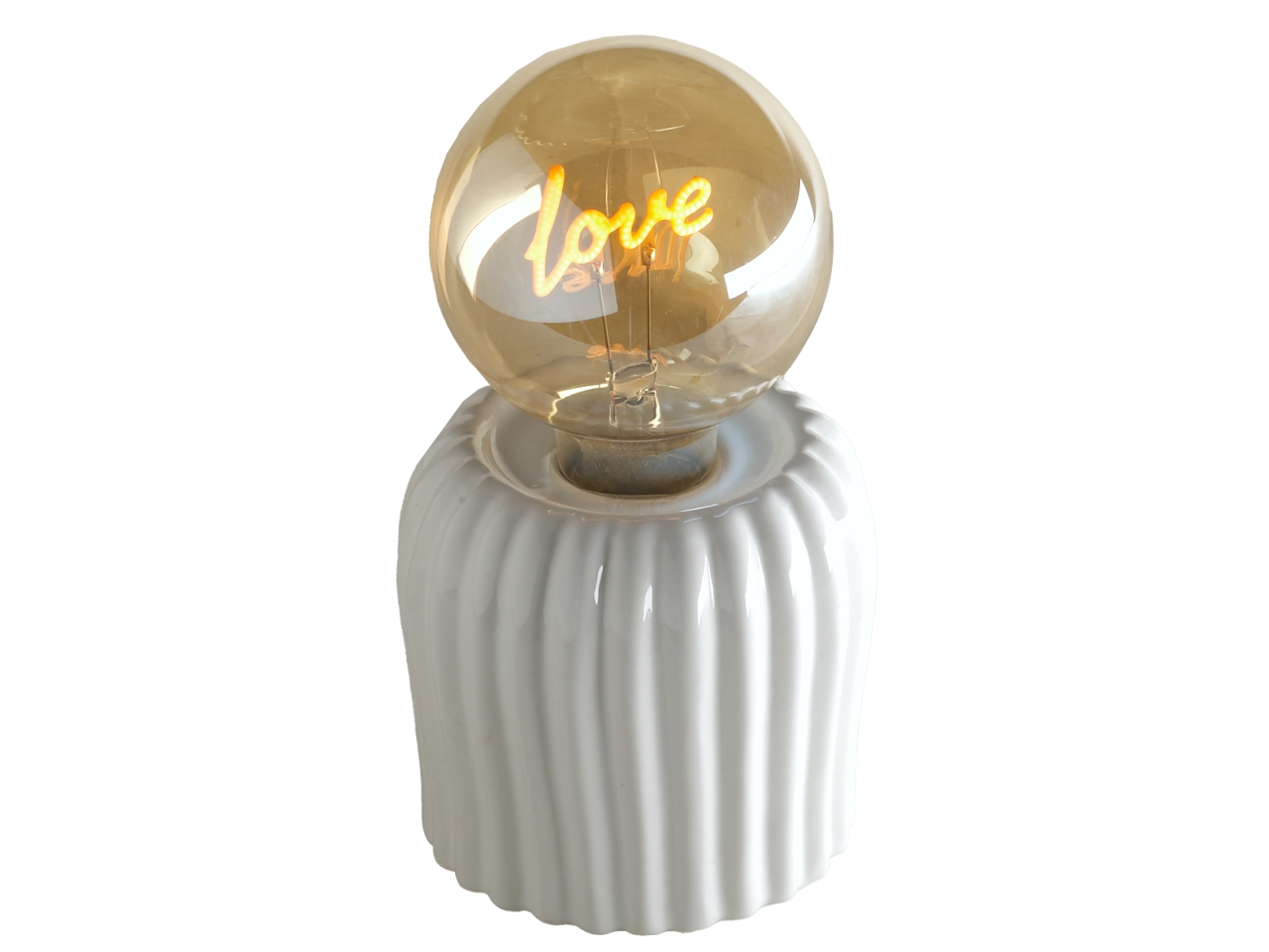 LAMPADINA CERAMICA BIANCA LOVE TB1828