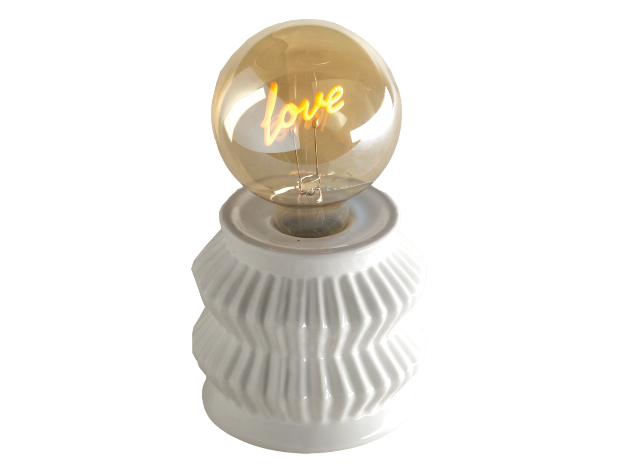 LAMPADINA CERAMICA BIANCA LOVE TB1829