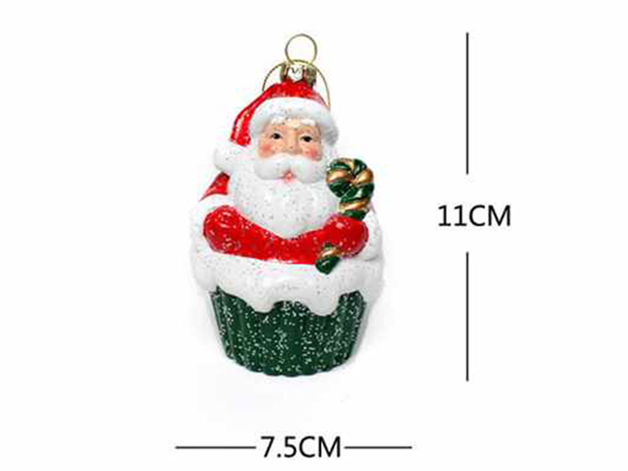 BABBO NATALE 7.5X7.5X11CM 6300148