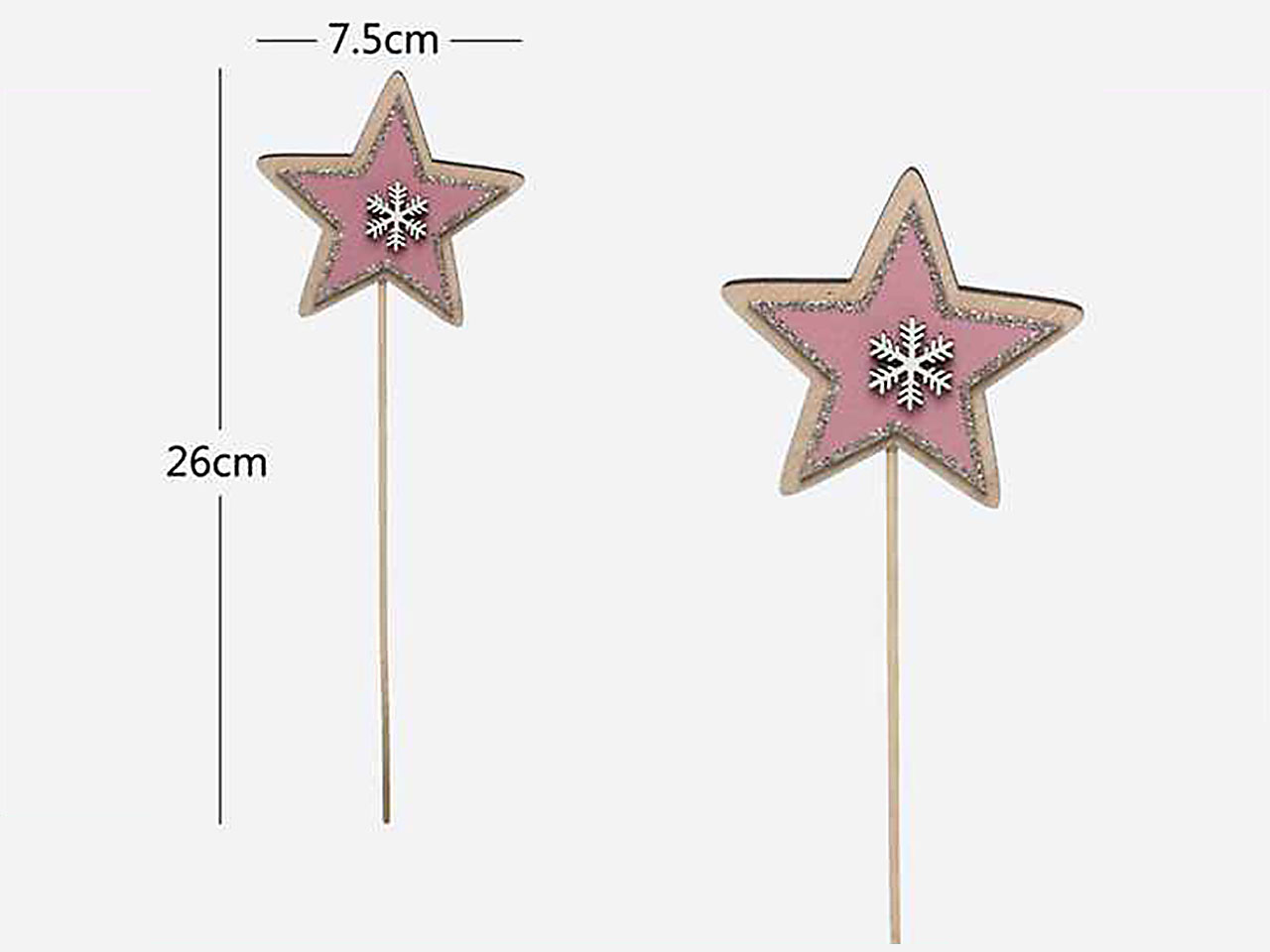 BASTONCINO CON STELLA DECORATIV 6412100