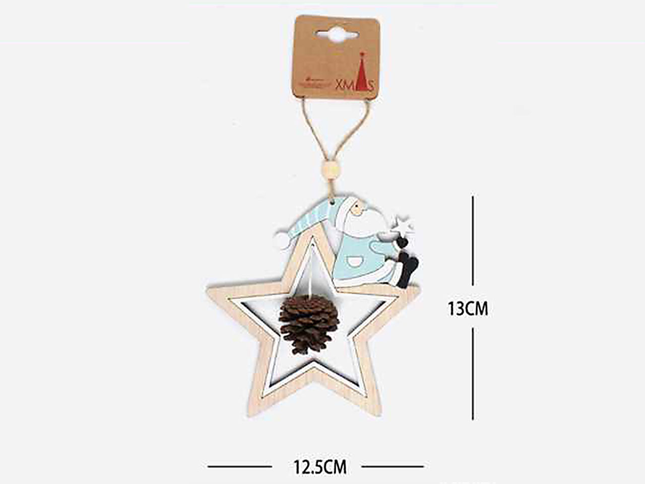 STELLA CON BABBO NATALE PENDENT 6398688