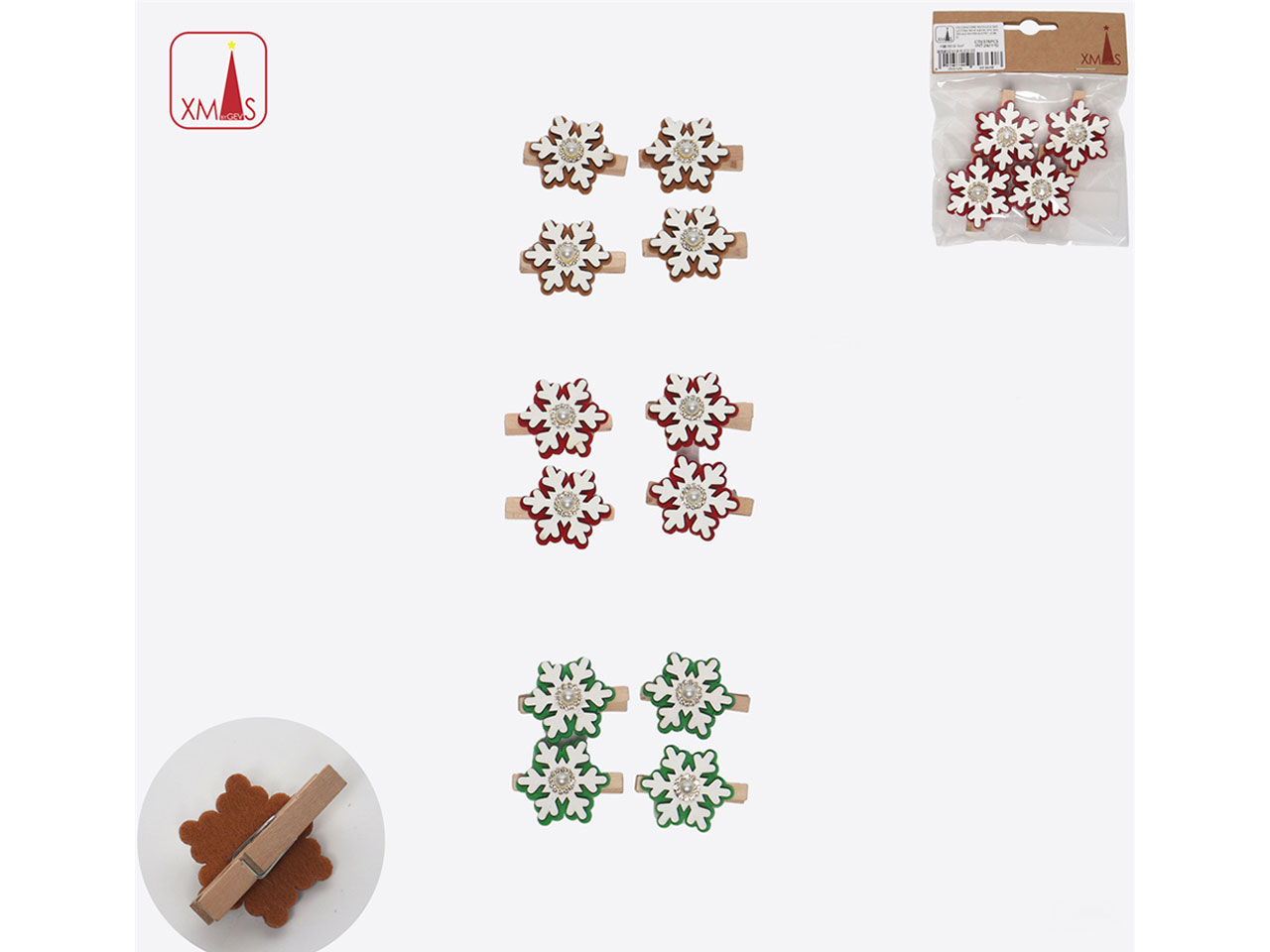 MOLLETTINA NEVE 4,8CM 4PZ 6693608 MOLLETTINA NEVE 4,8CM 4PZ 6693608