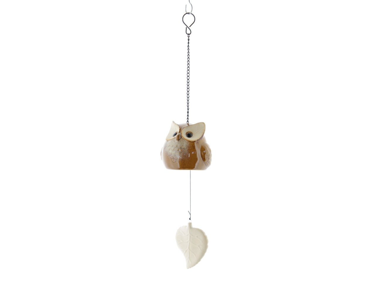GUFO GRES C/FOGLIA 9X44 MARRONE 84 1491