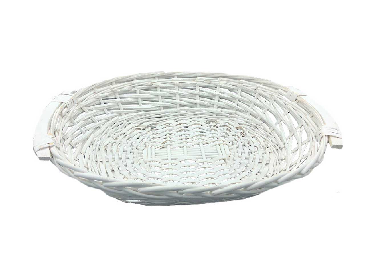 CESTO OVALE COLORE BIANCO MISURA 319005
