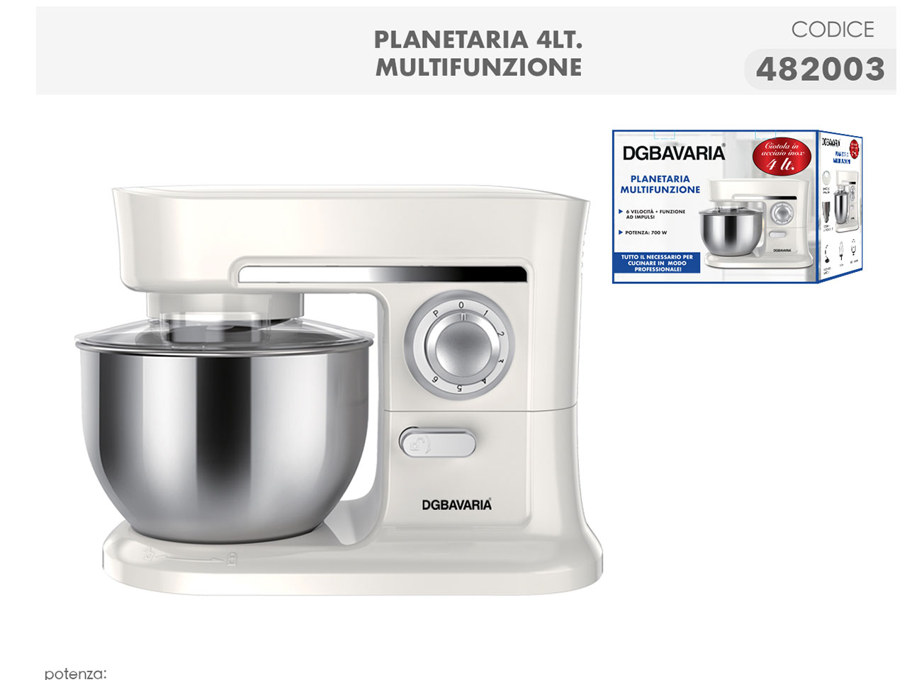 PLANETARIA 700W 4L 482003