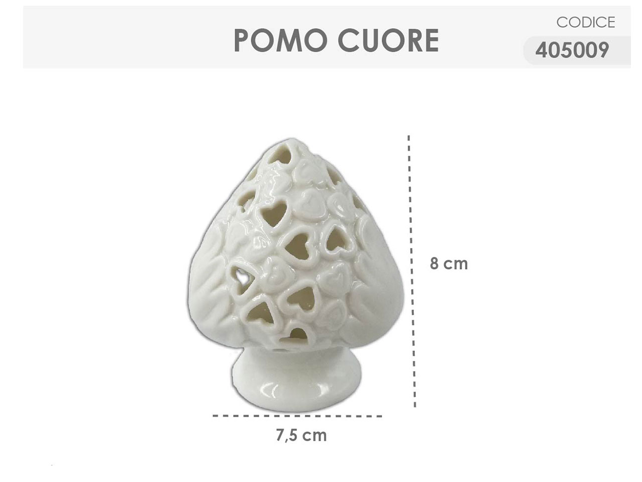 POMO CUORE 8CM 405009