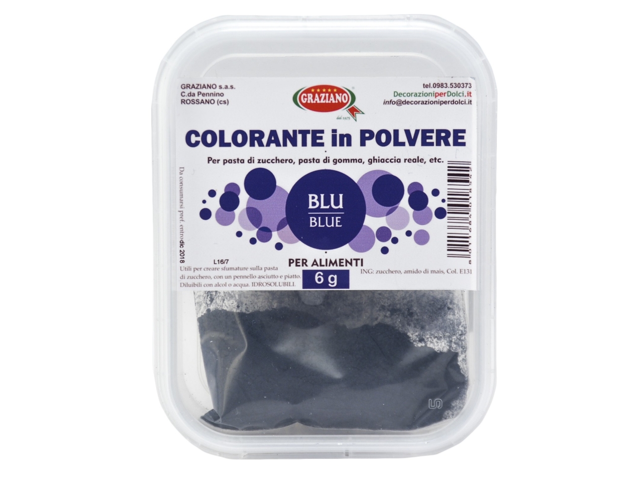 COLORANTE POLVERE BLU 6gr