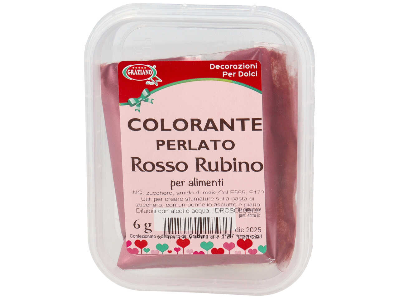 COLORANTE PERLATO RUBINO 6GR