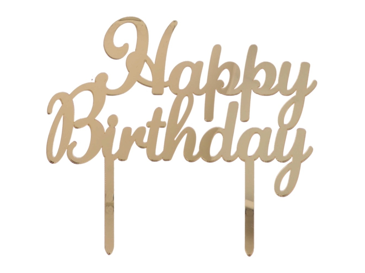 CAKE TOPPER HAPPY BIRTHDAY PLEX ORO CAKE TOPPER HAPPY BIRTHDAY PLEX ORO