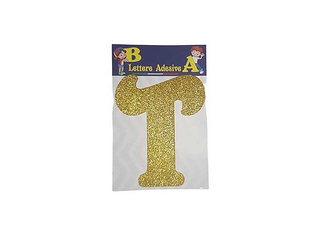 LETTERA ORO T 12cm