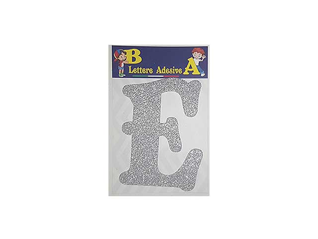LETTERA ARGENTO E 12cm