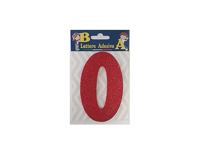 LETTERA ROSSO O 12cm