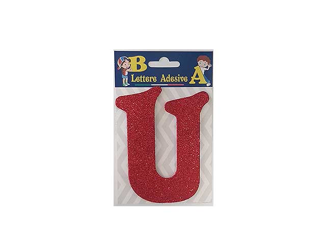 LETTERA ROSSO U 12cm