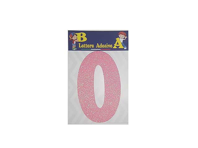 LETTERA ROSA O 12cm