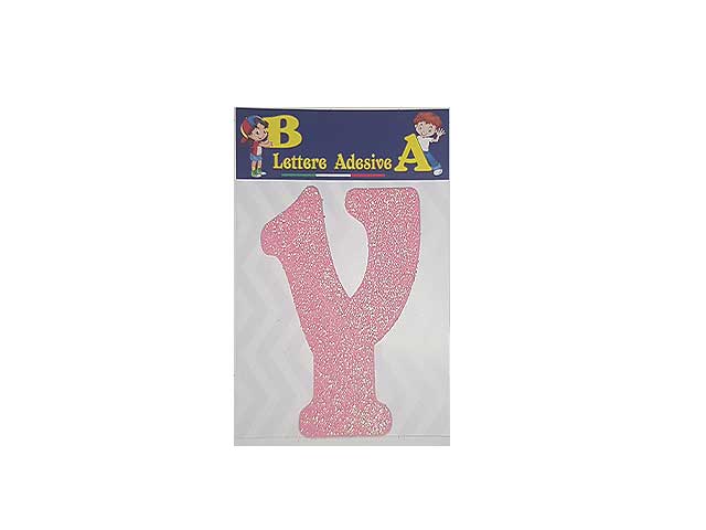 LETTERA ROSA Y 12cm