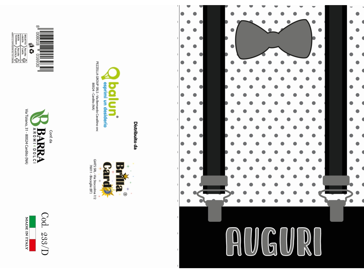 BIGLIETTO AUGURI LAMINATO 233 BIGLIETTO AUGURI LAMINATO 233