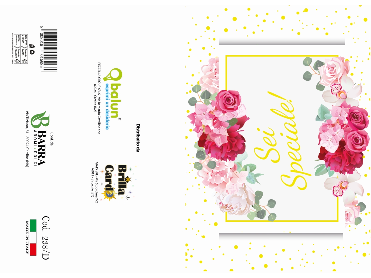 BIGLIETTO AUGURI LAMINATO 238 BIGLIETTO AUGURI LAMINATO 238