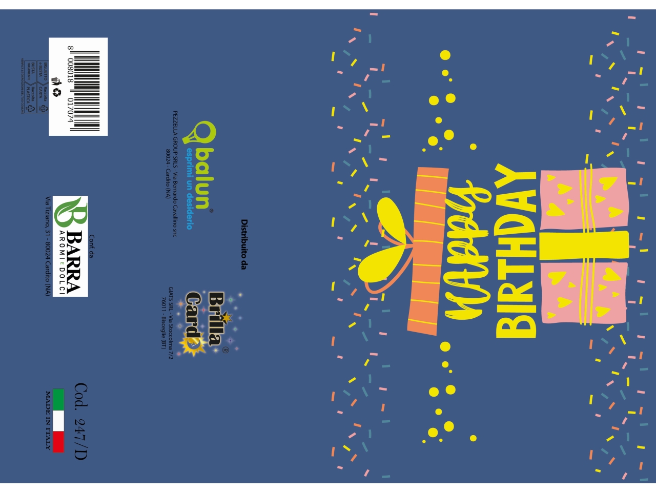 BIGLIETTO AUGURI LAMINATO 247 BIGLIETTO AUGURI LAMINATO 247