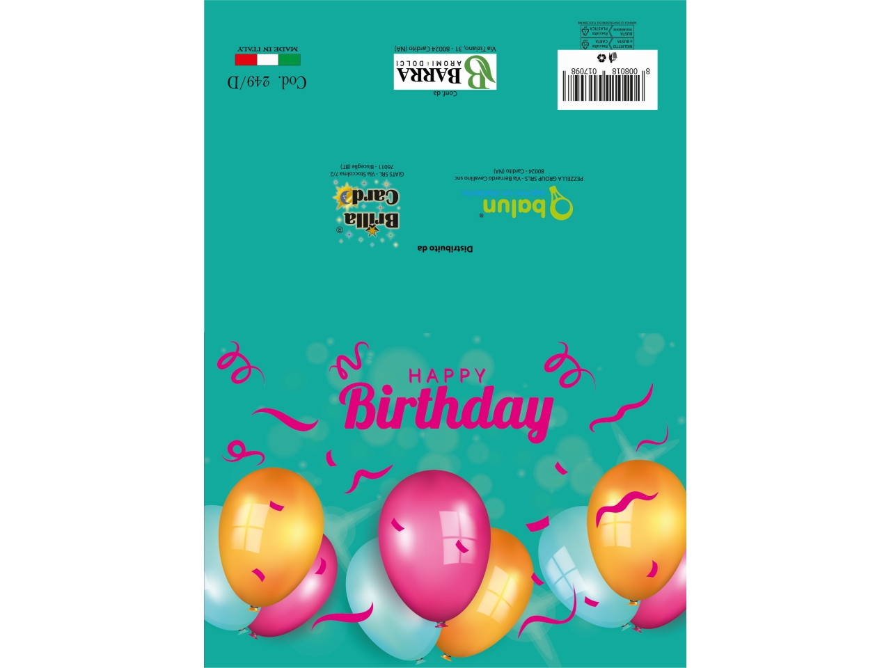 BIGLIETTO AUGURI LAMINATO 249 BIGLIETTO AUGURI LAMINATO 249