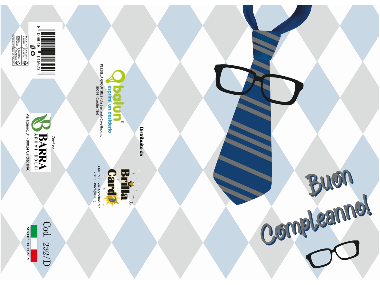 BIGLIETTO AUGURI LAMINATO 232 BIGLIETTO AUGURI LAMINATO 232