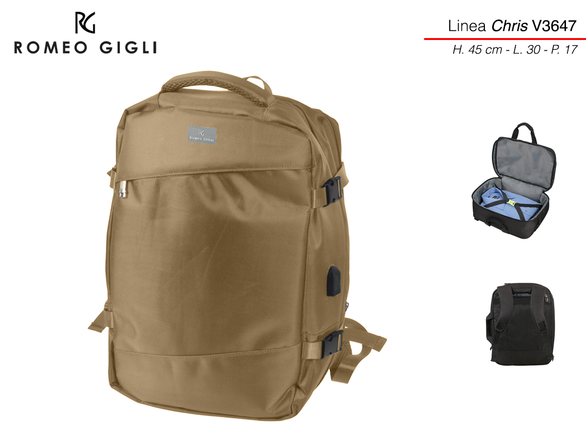 R.GIGLI ZAINO VIAGGIO CHAMPA. V3647 092 R.GIGLI ZAINO VIAGGIO CHAMPA. V3647 092