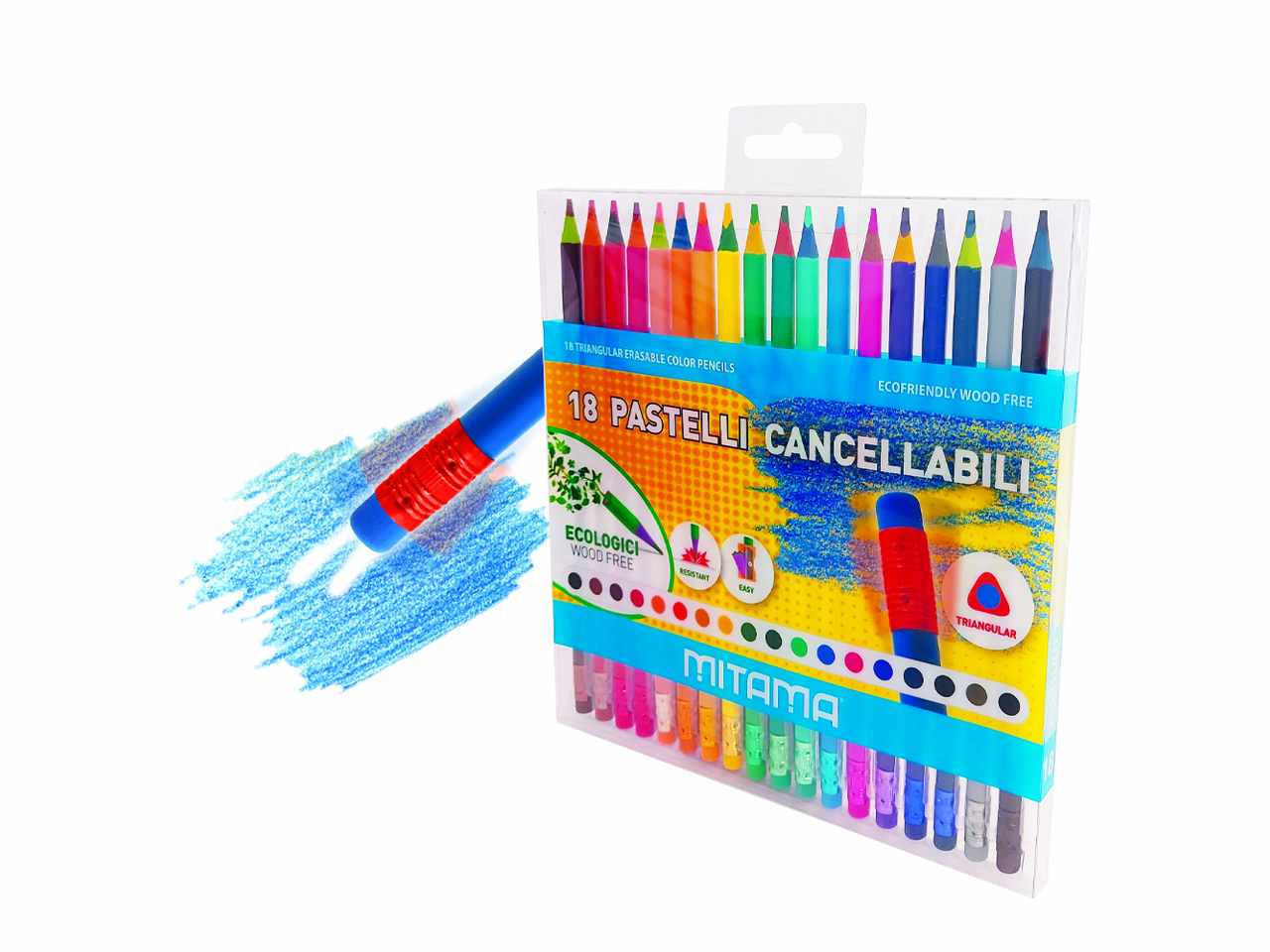 PASTELLI CANCELLABILI 18pz 62825