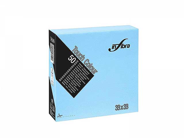 TOVAGLIOLO TOUCH 33×33 50pz CELESTE I-0302 TOVAGLIOLO TOUCH 33×33 50pz CELESTE I-0302