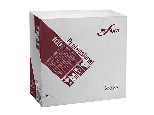TOVAGLIOLO BIANCO 25×25 100pz I-0318 TOVAGLIOLO BIANCO 25×25 100pz I-0318