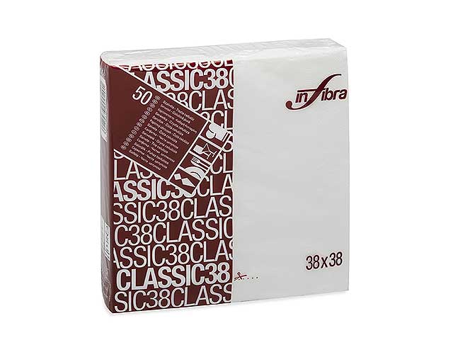 TOVAGLIOLO BIANCO 38x38cm 50pz 2VELI I-0106 TOVAGLIOLO BIANCO 38x38cm 50pz 2VELI I-0106