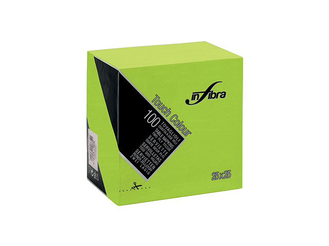 TOVAGLIOLO TOUCH 25×25 100pz VERDE M.I-0878 TOVAGLIOLO TOUCH 25×25 100pz VERDE M.I-0878