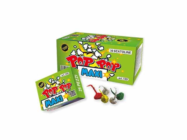 POP POP MAXI BOX 30 SCATOLE DA 25 PETARDI ART.108