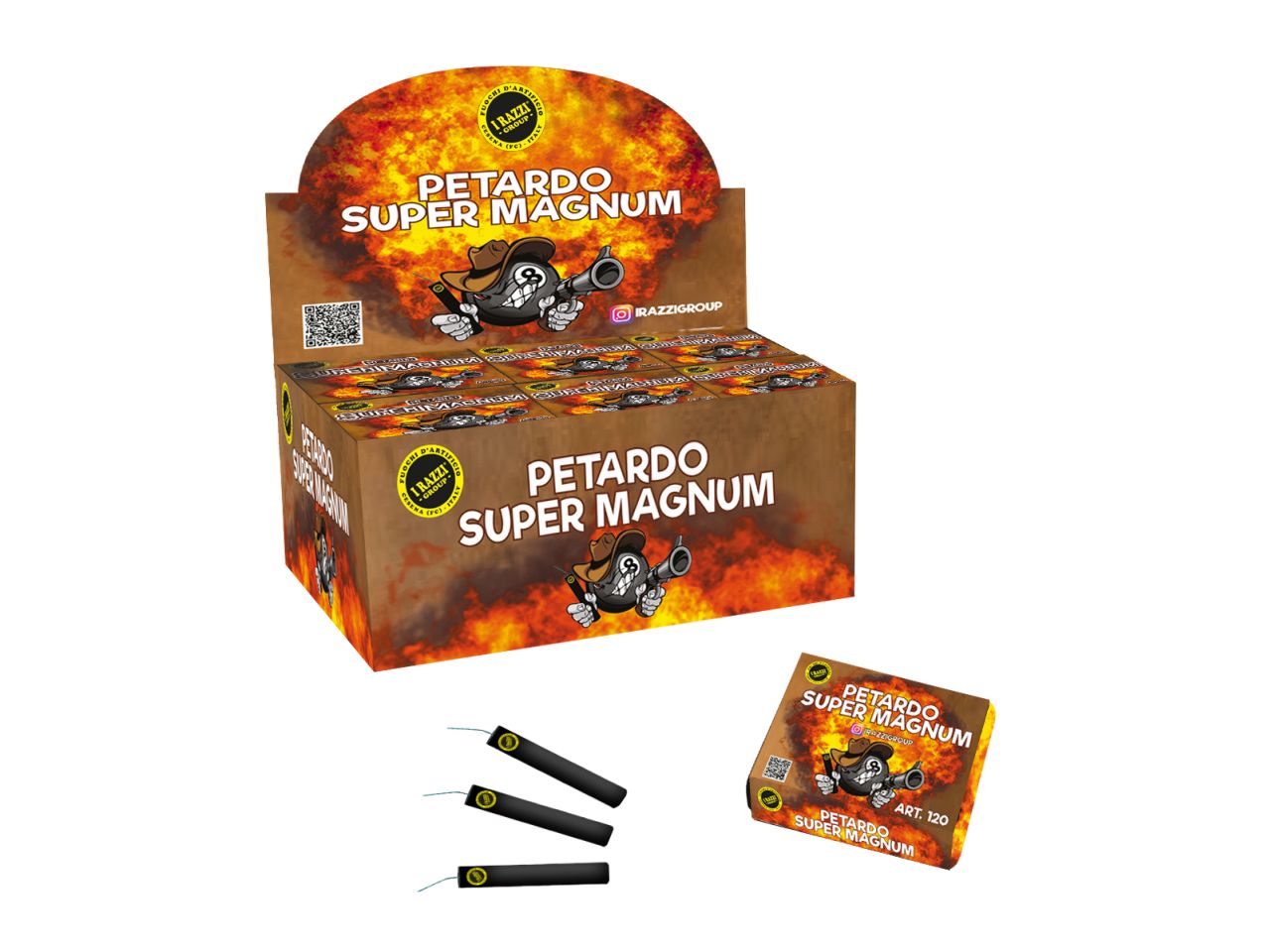 PETARDO SUPER MAGNUM EFFETTO COLPO 120 24SC DA 20P
