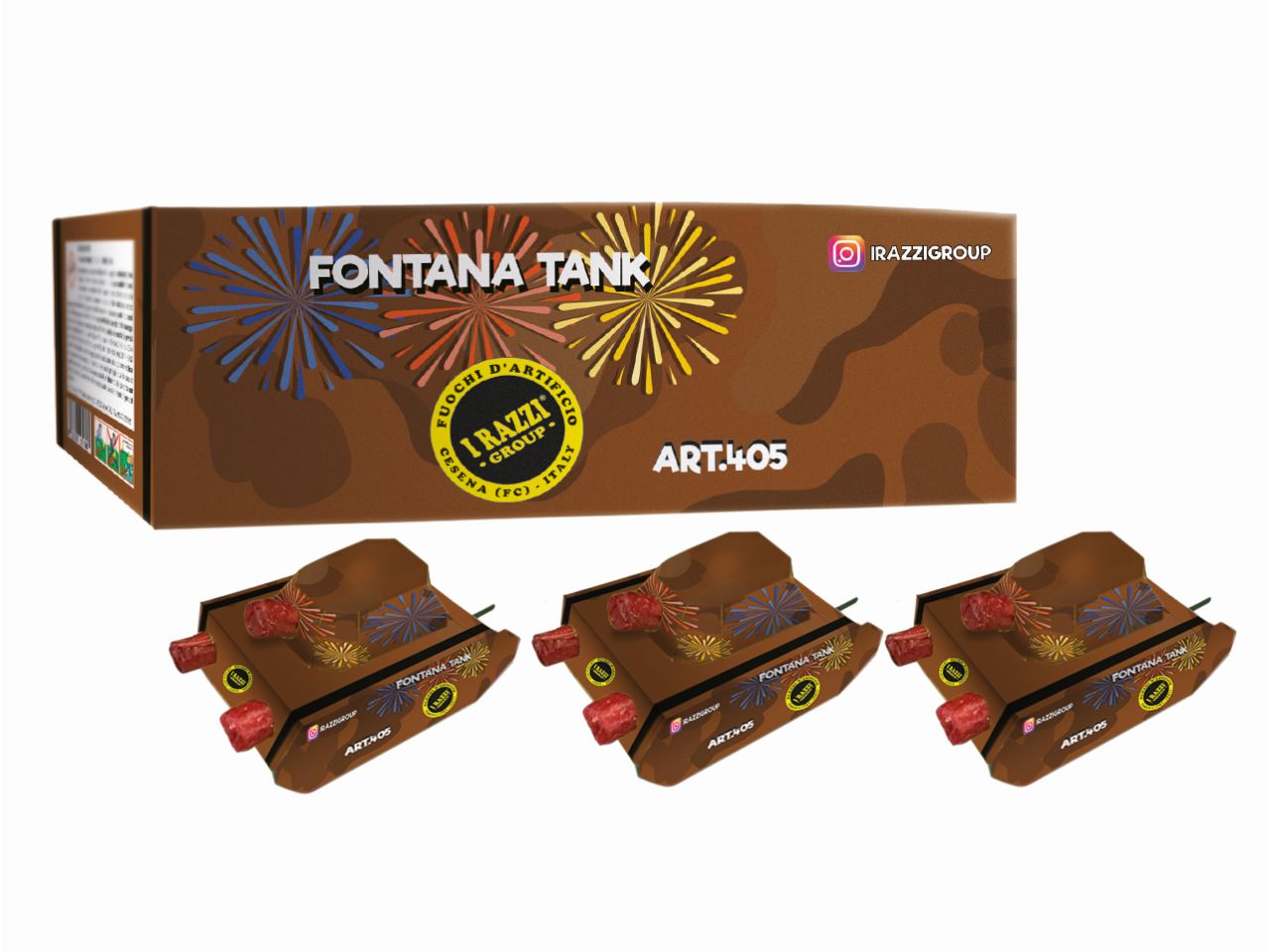 FONTANA TANK CONFEZIONE 3 FONTANE ART.405