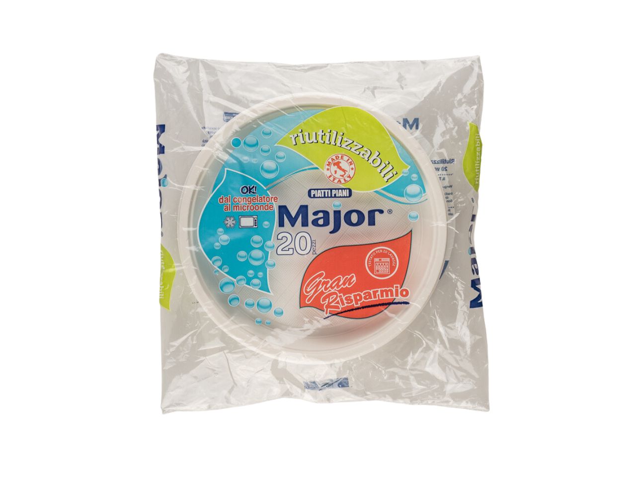 PIATTI PIANI D.21CM RIUTILIZZA PMAPRP20