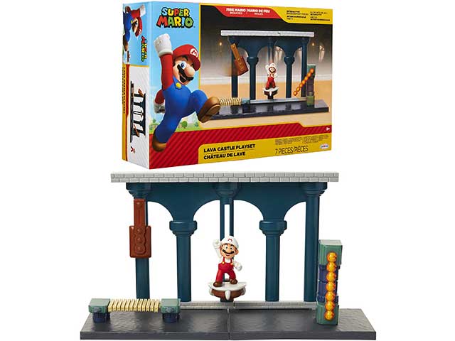 SUPER MARIO 6cm CASTELLO DI LAVA 400174 SUPER MARIO 6cm CASTELLO DI LAVA 400174