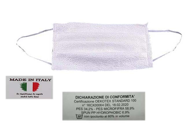 MASCHERINA  2 STRATI MICROFIB. + 2 TNT$