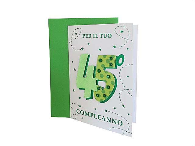 BIGLIETTO AUGURI 45 ANNI 62-045