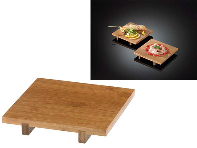 L.BAMBOO SUSHI VASSOIO 15x15x2,5 S0061